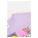 Dětská bavlněná mikina Coccodrillo fialová barva, s potiskem