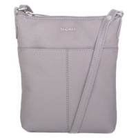 SEGALI Dámská kožená crossbody kabelka 7001 B grey