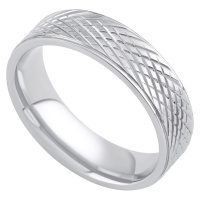 L´AMOUR Snubní prsten s rytím z oceli