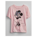 GAP Dětské tričko Disney Minnie Mouse Růžová