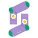 Ponožky Happy Socks Light Purple Smiley Daisy 1/2 fialová barva