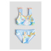 H & M - Bow-detail bikini - modrá