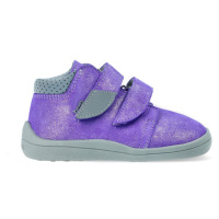 BEDA CELOROČNÍ VELUR Violette – užší kotník | Dětské celoroční barefoot boty