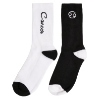 Zodiac Socks 2-Pack černo/bílá rakovina