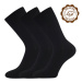 Lonka Zebran Pánské bavlněné ponožky - 3 páry BM000003918600101118 černá