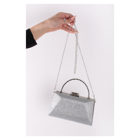 Stříbrná společenská kabelka Simonetta Paris Style