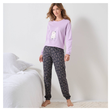 Pyžamo s volánky a potiskem kočky Blancheporte