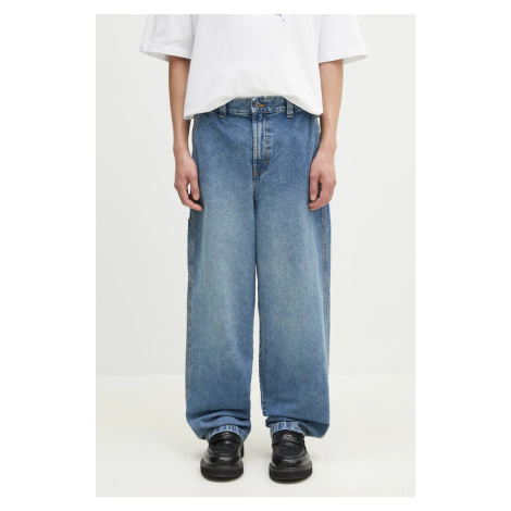 Džíny Dickies Madison Baggy Fit Denim Rinsed Blue W/ Fade pánské, DK0A4YECK211