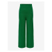Zelené dámské žebrované široké kalhoty ONLY Cata