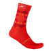 Castelli Rombo 18 ponožky fiery red/bordeaux/orange