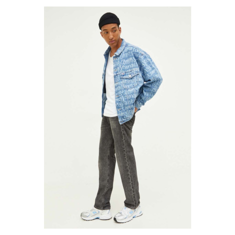 Džínová bunda Tommy Jeans pánská, přechodná, oversize Tommy Hilfiger