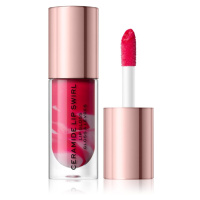 Makeup Revolution Ceramide Swirl hydratační lesk na rty odstín Bitten Red 4,5 ml