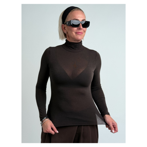 Hnědý rolák s kašmírem MISTO