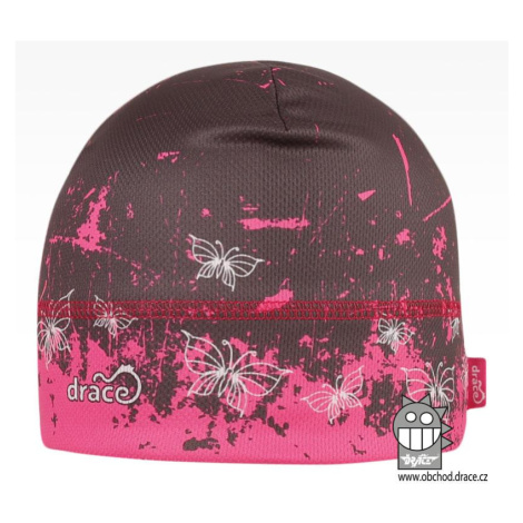 Funkční čepice Dráče - Bruno 135, růžová/ šedá Barva: Růžová