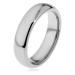 Wolframový prsten v tmavší stříbrné barvě, zaoblený, 5 mm