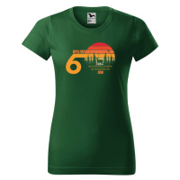 DOBRÝ TRIKO Dámské tričko s potiskem 60 let myslivost Barva: Lahvově zelená