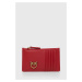 Kožená peněženka Pinko červená barva