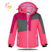 Dívčí zimní bunda KUGO PB3888, růžová Barva: Růžová