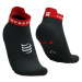 COMPRESSPORT Cyklistické ponožky kotníkové - PRO RACING V4.0 RUN LOW - černá/červená