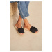 Pantofle Manebi La Havana Sandals With Knot dámské, černá barva, O 7.9 JK