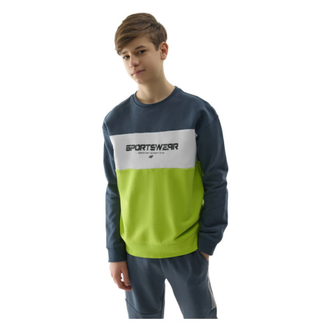 4F JUNIOR-SWEATSHIRT-4FJWSS24TSWSM0923-72N-LEMON NEON Žlutá