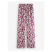Růžovo-krémové dámské vzorované kalhoty Scotch & Soda