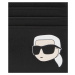 Peněženka karl lagerfeld k/ikonik 2.0 leather ch černá