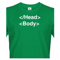 Pánské tričko pro IT a programátory head body