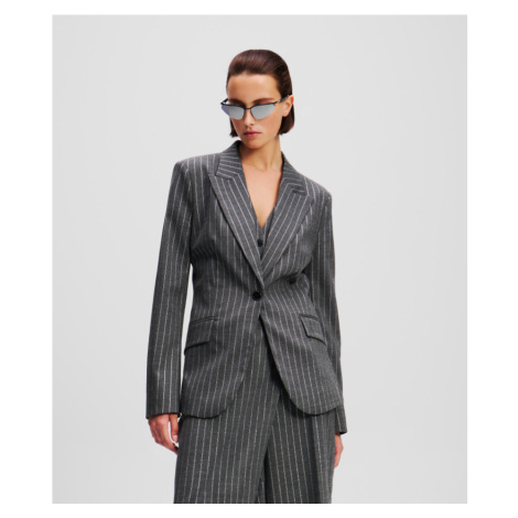 Blejzr karl lagerfeld pinstripe blazer quiet shade