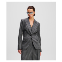 Blejzr karl lagerfeld pinstripe blazer quiet shade