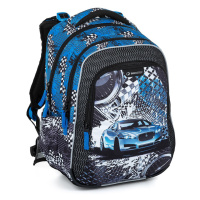 Bagmaster LUMI 23 D školní batoh - modré auto modrá 23 l 230227
