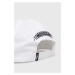 Bavlněná baseballová čepice Quiksilver bílá barva, s potiskem