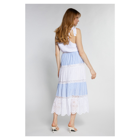 Monnari Maxi sukně Maxi sukně s prolamovaným vzorem Multi Blue