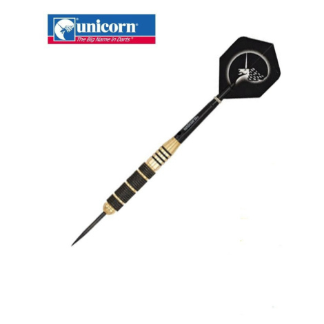 Šipky Unicorn steel CORE PLUS 21g, black, gold brass