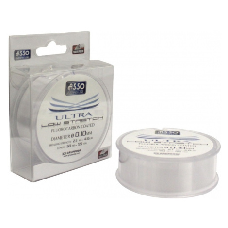 Asso vlasec ultra low stretch 50 m čirá-průměr 0,14 mm / nosnost 3,2 kg