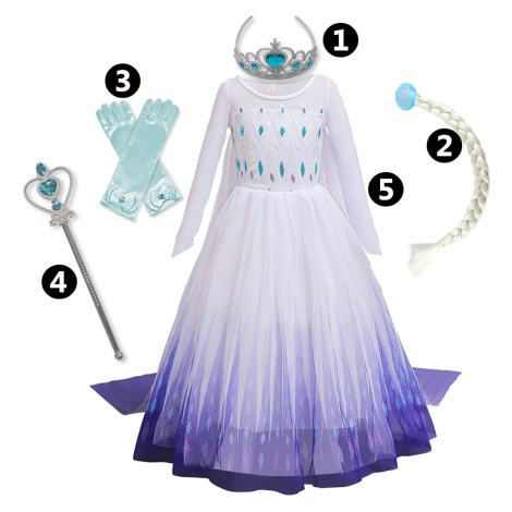Detské karnevalové šaty kostým kráľovná princezná