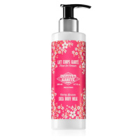 Institut Karité Paris Cherry Blossom Shea Body Milk lehké tělové mléko s bambuckým máslem 200 ml