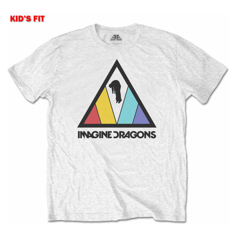 Imagine Dragons tričko, Triangle Logo White, dětské RockOff