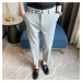 Elegantní pánské kalhoty nad kotníky s opaskem