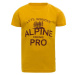 ALPINE PRO RUGGLO Chlapecké tričko, žlutá, velikost