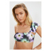 Trendyol Floral Patterned One Shoulder Bikini Top