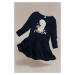 H & M - Vzorované bavlněné šaty - modrá