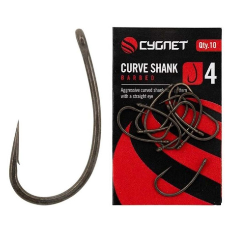 Cygnet háčky curve shank hooks barbed 10 ks - velikost 2