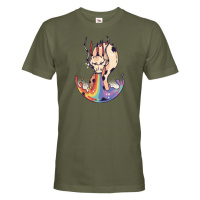 Pánské tričko s potiskem draka a duhy - skvělý dárek pro milovnice draků