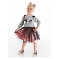 Dívčí šaty Denokids CFF-20S1-019/Grey, Pink, Black