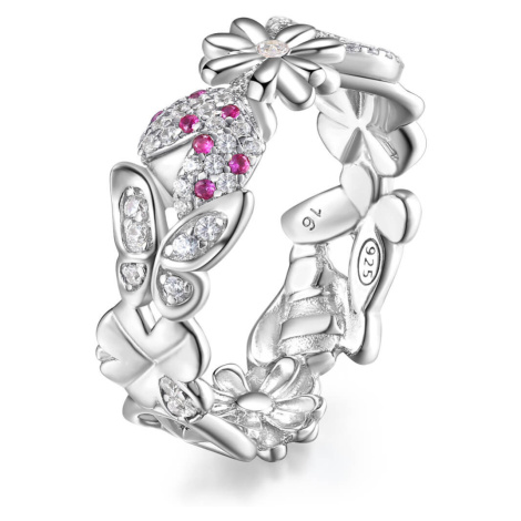 Rosato Překrásný stříbrný prsten se zirkony Gaia RZGA31