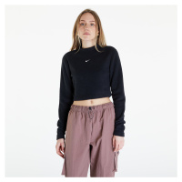 Top Nike Sportswear Phoenix Plush Women's Long-Sleeve Crop Top Black/ Sail