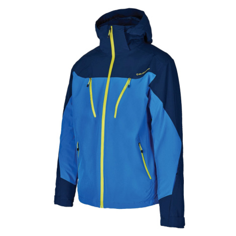 Pánská lyžařská bunda BLIZZARD-Mens Ski Jacket Stelvio, bright blue/dark blue/neon green Modrá