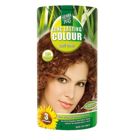 HENNA PLUS Přírodní barva na vlasy 7.54 Cafe Latte 100 ml HennaPlus