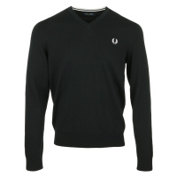 Fred Perry Classic V Neck Jumper Černá